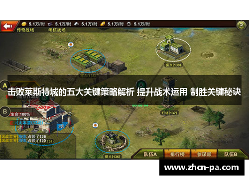 击败莱斯特城的五大关键策略解析 提升战术运用 制胜关键秘诀
